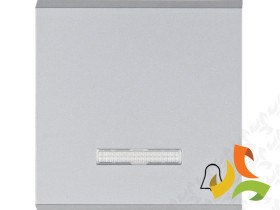 LUMINA Klawisz kontrolny z symbolem "dzwonek" srebrny WL6112 HAGER