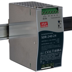 Zasilacz szyny DIN U wy 24V dc I wy 10A U we 88 → 264V ac MEAN WELL 240W impulsowy