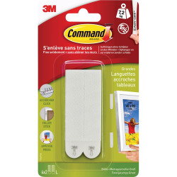 3M 17206FGN Command&#x2122; Pictures-Mounting Strips White 4 Pair