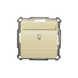 Łącznik hotelowy elektroniczny, brzoza, efekt drewna, Sedna Design i Elements SDD180121E