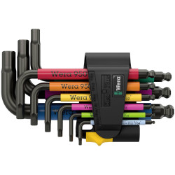 Wera 05022641001 950/9 Hex-Plus Multicolour Imperial 3 L-key Set BlackLaser 9pc