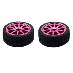 Wheel Pair in Red (65mm x 25mm) [Discontinued]