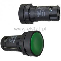 Przycisk stabilny zielony 22m NO+NC SB7 EH35