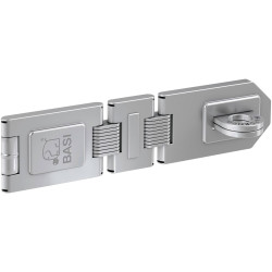 Basi 6901-0195 Safety Hasp 195mm Silver Galvanised Steel Corrosion-Resistant