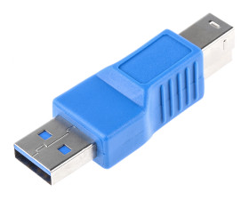 Adapter złącze A USB A złącze B USB B rodzaj A Męskie rodzaj B Męskie standard USB 3.0 RS PRO