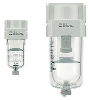 Filtr pneumatyczny seria AF, filtracja do 5μm NPT 1/4, Automatyczny SMC