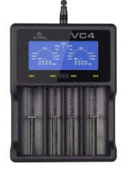 VC4 ładowarka mikroprocesorowa akumulatorów NiMh; Li-on; XTAR