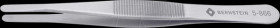 5-866 SMD tweezers, flat, round, non-slip, 120 mm