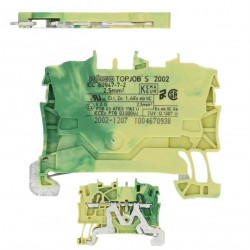 WAGO 2002-1207 Złączka szynowa 1-torowa ZUG 2,5mm2 24A żółto-zielona TOPJOBS