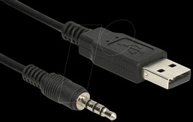 83778 Cable USB TTL male &gt; 3.5 mm 4 pin stereo jack male 1.8 m (5 V)