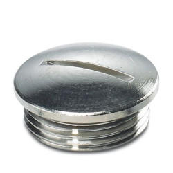 Zaślepka do dławnic kablowych PG21 Mosiądz platerowany niklem Phoenix Contact Gwintowany