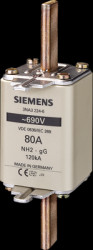 NH fuse NH2, 200 A, gG, 440 V (DC), 690 V (AC), 120 kA breaking capacity, 3NA3240-6