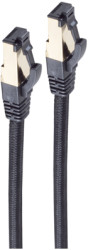 Patch cable, RJ45 plug, straight to RJ45 plug, straight, Cat 6A, S/FTP, PVC, 1.5 m, black, BS20-60155