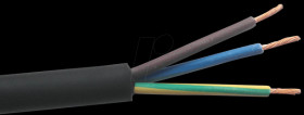 Rubber flexible cable, 3 x 1.5 mm², 50-m coil