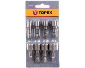 Nasadki wkrętakowe 1/4 cala 5-13mm stal CrV (zestaw 8 szt.) 39D387