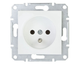 ASFORA Gniazdo pojedyncze z/u bez ramki białe EPH2800721