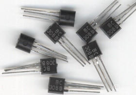 BC308 PNP 30V 0,3A 0,6W TO-92 TRANZYSTOR