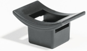 Mounting base, PA, black, (L x W x H) 25 x 17 x 13.5 mm, 151-27010