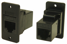 Złącze RJ45 Żeński Złącze RJ45 Montaż na panelu Cat6 RS PRO, 8P8C-żyłowe