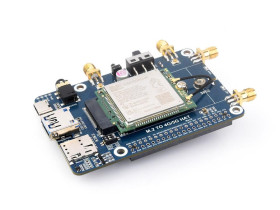 Waveshare SIM7600G-H M.2 4G HAT for Raspberry Pi, LTE CAT4 High Speed, 4G/3G/2G, GNSS, Global Band