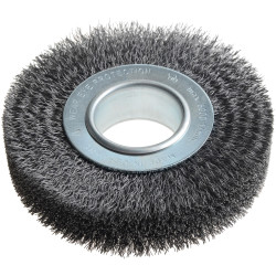 Lessmann 334.163 Wheel Brush D125mm x W29-31 x 40 Bore Set 2 Steel Wire 0.30