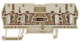 Component terminal block, spring balancer connection, 0.5-4.0 mm², 1 A, 6 kV, dark beige, 1650340000