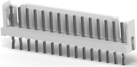 Pin header, 15 pole, pitch 2 mm, straight, natural, 1-292161-5