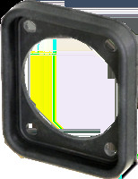 Seal, black for D-size panel connector, SCDP-FX-0