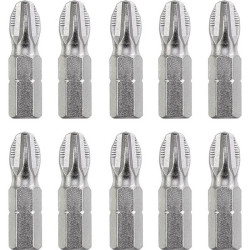 kwb 121012 Philips Bit PH 2 steel with Mega Grip ribs satin finish