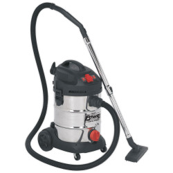 Sealey PC300SDAUTO Vacuum Cleaner Industrial 30ltr 1400W/230V Stainless Bin