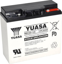 Akumulator ołowiowy Yuasa REC22-12 YUAREC2212, AGM, 12 V, 22 Ah