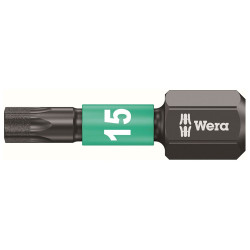 Wera 05057623001 867/1 Impaktor Insert Bits TORX TX15 x 25mm (Box 10)
