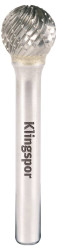 Klingspor 295843 Frez Kula Długość 54 mm Średnica produktu 9.6 mm Średnica wiertła 6 mm