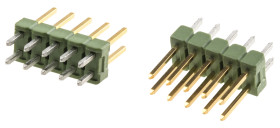 Złącze szpilkowe 10-pinowe AMPMODU MOD II raster: 2.54 mm Prosty 2-rzędowe TE Connectivity Otwór przelotowy750 V Bez