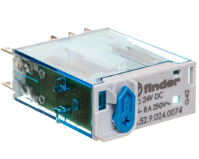Przekaznik miniaturowy 8A 2P 24V DC AgNi F46-52-9-024-0074