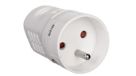 Gniazdo Przenośne 10/16A 250V 2P+Z Białe Yc-Fax-4 P0042