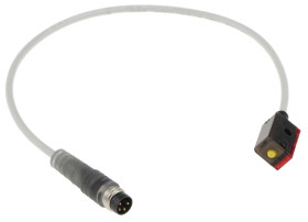 Czujniki fotoelektryczne Dyfuzyjny w obudowie prostokątnej Baumer PNP zakres 10 mm → 60 mm LED