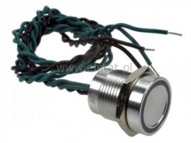 Przycisk piezo; 16mm LED 24V zielony; impuls; IP68