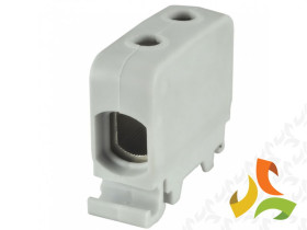 Złączka szynowa ZGG1x1,5-50s gwintowa AL CU 1,5-50 mm2 TS 35 1 tor 2 otwory zaciskowe szara 84285002 SIMET