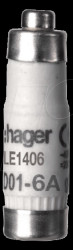 LE1406 Fuse insert D01 E14, 6 A, 400 V, gG, with indicator