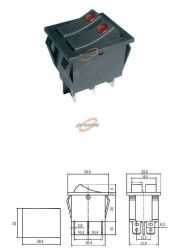 PRZEŁĄCZNIK KOŁYSKOWY 2x2POZYCJE 3PINY 250V 15A R MK621/2