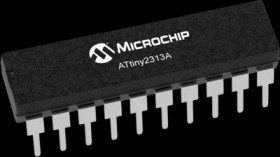 AVR microcontroller, 8 bit, 20 MHz, DIP-20, ATTINY2313A-PU