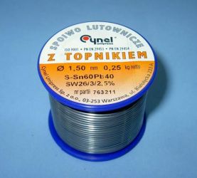 Sn60Pb40 SW-26 Q 1,50 MS 250g CYNEL