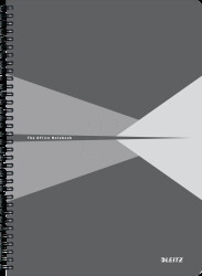 46481085 A4 spiral notebook, lined, 90 sheets, grey