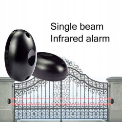 IR Barrier - Single Beam Infrared Alarm - Photocell for Gates 12-24V DC AC - ABO-20
