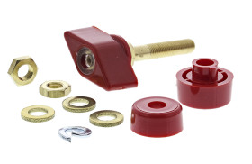 Wtyk montażowy, Czerwony, 63A, M6 x 0.75, izolacja: Tak, 1kV 4mm