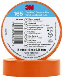 Taśma izolacyjna 3M Temflex™ 165 165OR1E Temflex™ 165 (D x S) 10 m x 15 mm 10 m 1 szt.