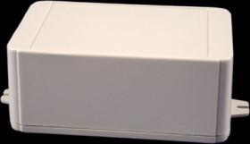 ABS enclosure, (L x W x H) 125 x 80 x 50 mm, light gray (RAL 7035), IP54, RL6225-F