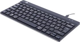 R-GO Tools Compact Break (RGOCONDWDBL) przewodowa Klawiatura Nordycki, QWERTY czarny Ergonomiczne