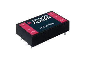 Przetwornica izolowana DC-DC, 20W, Uwe 36 → 160 V dc, Uwy 5.1V dc Tak, TRACOPOWER Nie